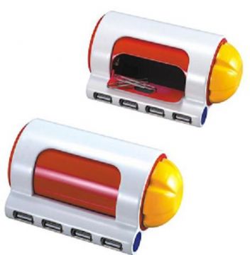 Usb Hub With Magnetic Clip Holder